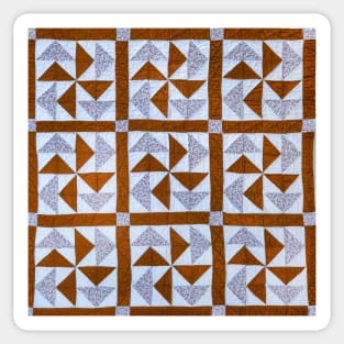 Quilt Pattern Pinwheel Sticker